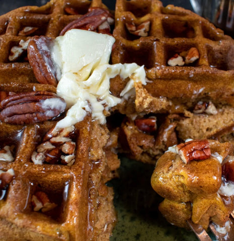 Pumpkin Pecan Waffles